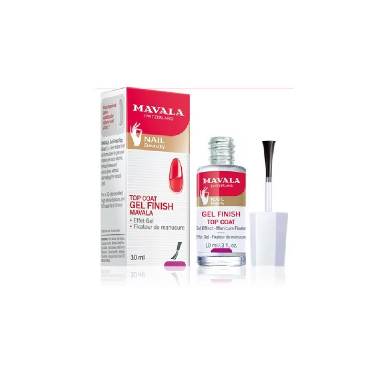Mavala Top Coat Gel Finish 10ml – Effet Gel Ultra Brillant