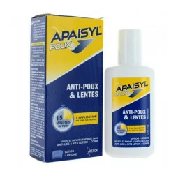 Apaisyl Poux Shampooing anti-poux et lentes 100ml avec peigne Parapharmelle