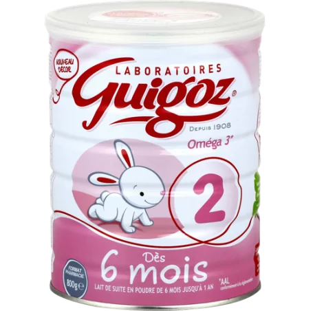 Guigoz 2 Lait Poudre 800g pour bébé Parapharmelle