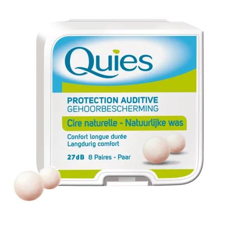 Quies boule Cire Naturelle Boite de 8