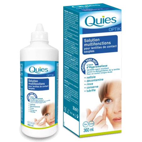 Quies Optik Solution Lentille Souple Multifonction 360ml+