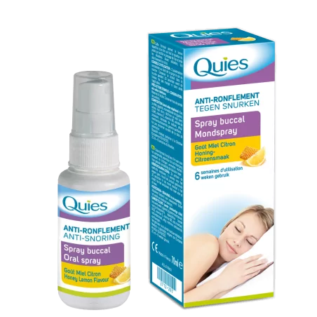 Quies Spray Buccal Anti ronflement Miel Citron