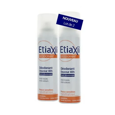 Etiaxil Déodorant Lot2 Peaux Sens 150ml
