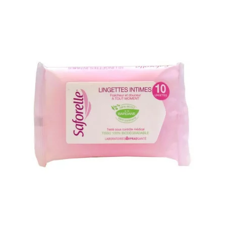 Saforelle Lingette Hygiène Intime Sachet Pocket/10