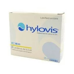 Hylovis Lubrifiant Oculaire 20 Unidoses /0.3 Ml