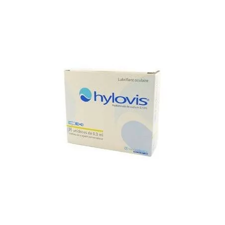 Hylovis Lubrifiant Oculaire 20 Unidoses /0.3 Ml
