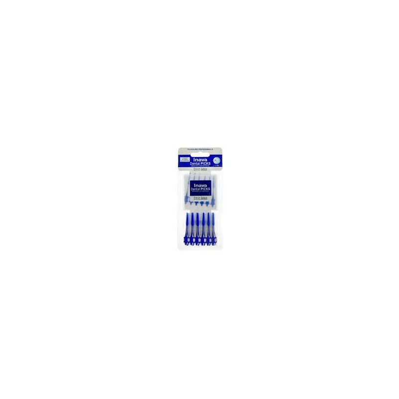 Inava Dental Picks boîte de 50 brossettes interdentaires pour un nettoyage précis entre les dents, Parapharmelle