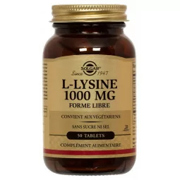 Solgar L-lysine 1000mg Tablets B/50