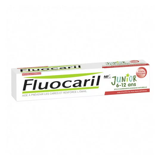 Fluocaril Junior Dent Fruit Rouge T/75ml