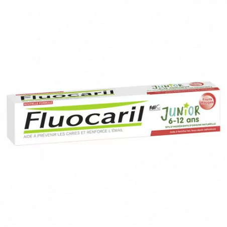 Fluocaril Junior Dent Fruit Rouge T/75ml