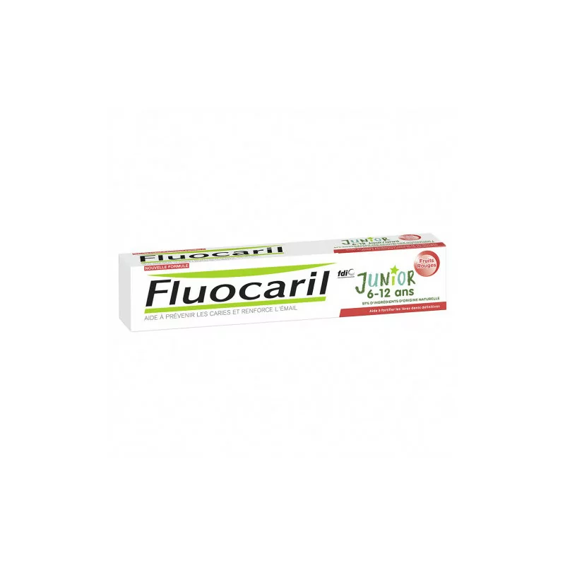 Fluocaril Junior Dent Fruit Rouge T/75ml