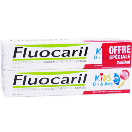 Fluocaril Kid 0-6a Fraise 2x T/50ml