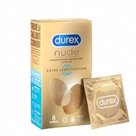 Durex Nude Extra Lubrifie X8