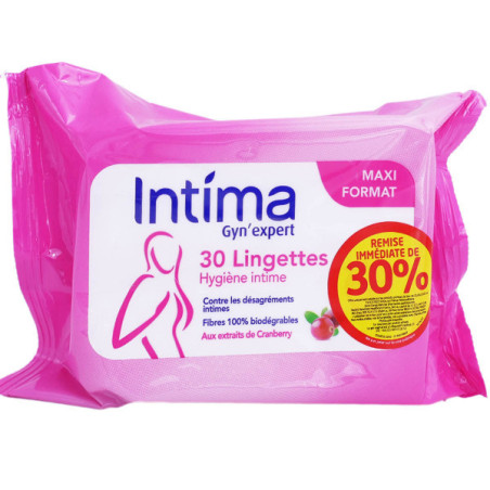 Intima Lingettes Cranberry Bt30