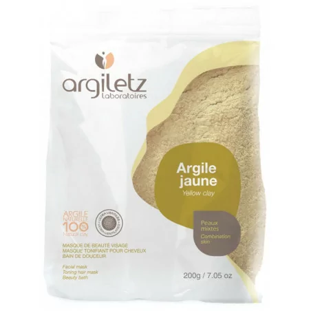 Argiletz Poudre Argile Jaune 200g