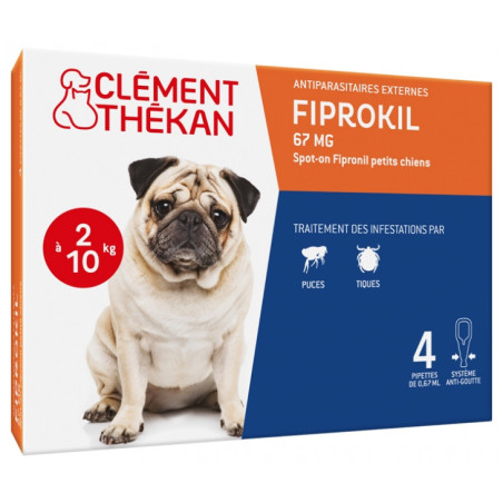 Clement-Thekan Fiprokil 2-10kg 4 doses