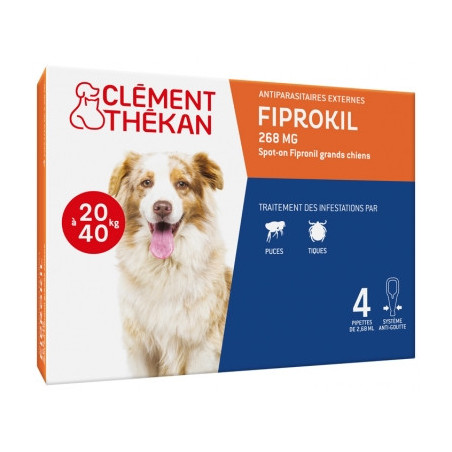 Clement-Thekan Fiprokil 20-40kg 4 doses