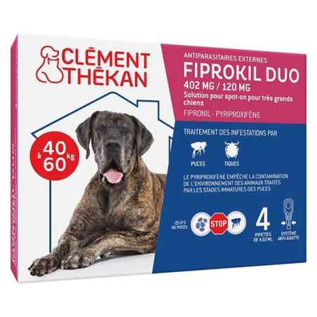 Clement-Thekan Fiprokil Duo 40-60kg 4 Pip