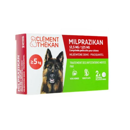 Clement-Thekan Milprazikan Chien 2 comprimé