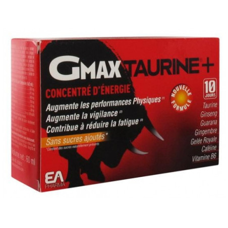 Ea Pharma Gmax-Taurine Orange 30amp/2ml