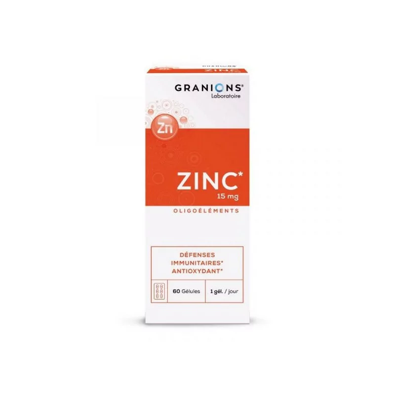 Granions Zinc 15mg B/60