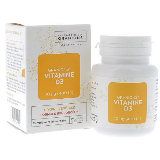 Granions Vitamine D3 10ug 400ui Boite de 60