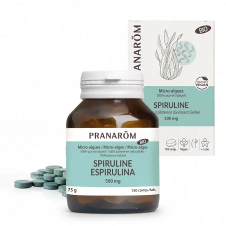 Prânarom Mc-Algues Spiruline 500mg B/150