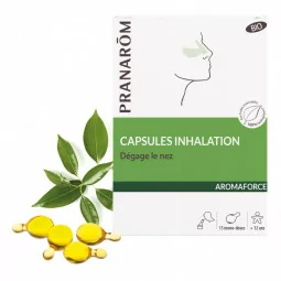 Pranarom Aromaforce Inhalation Bio B/15 huiles essentielles Parapharmelle