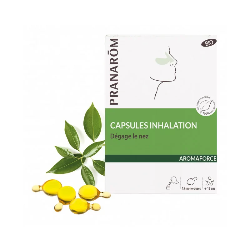 Pranarom Aromaforce Inhalation Bio B/15 huiles essentielles Parapharmelle
