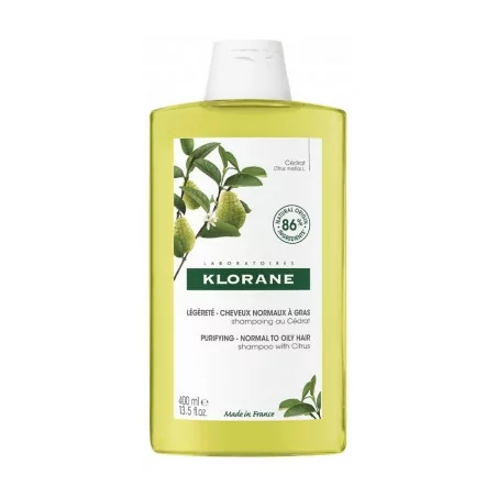 Klorane Shampooing Clarifiant au pulpe de CEDRAT 400ml