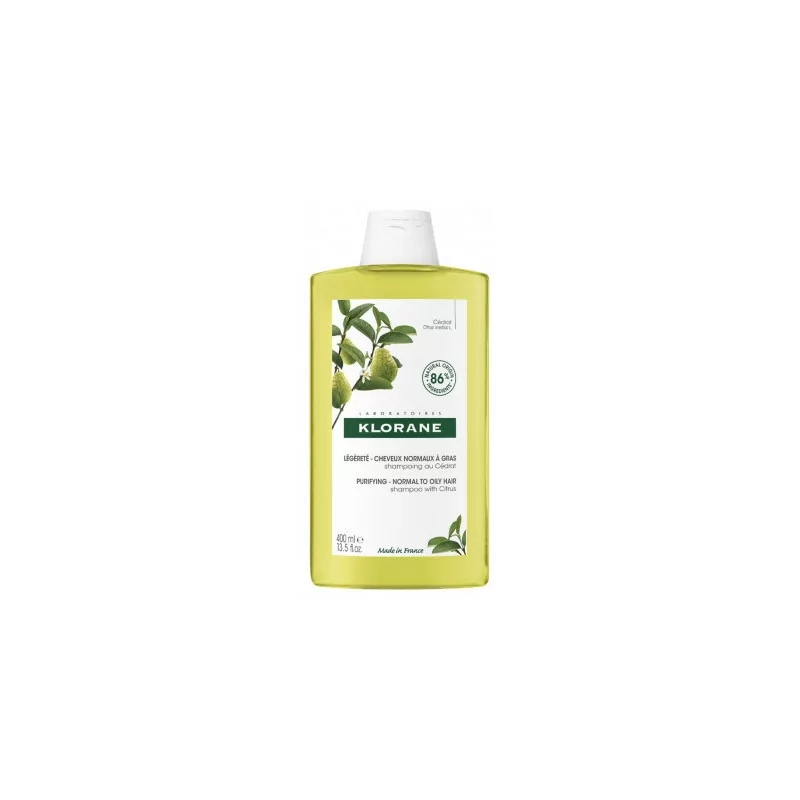 Klorane Shampooing Clarifiant au pulpe de CEDRAT 400ml