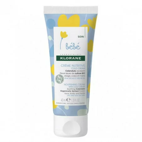 Klorane Crème Bébé nutritive cold cream au calendula 40ml