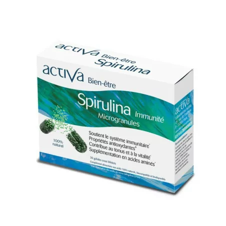 Activa Bien-Etre Spirulina Immunité 30 gélules