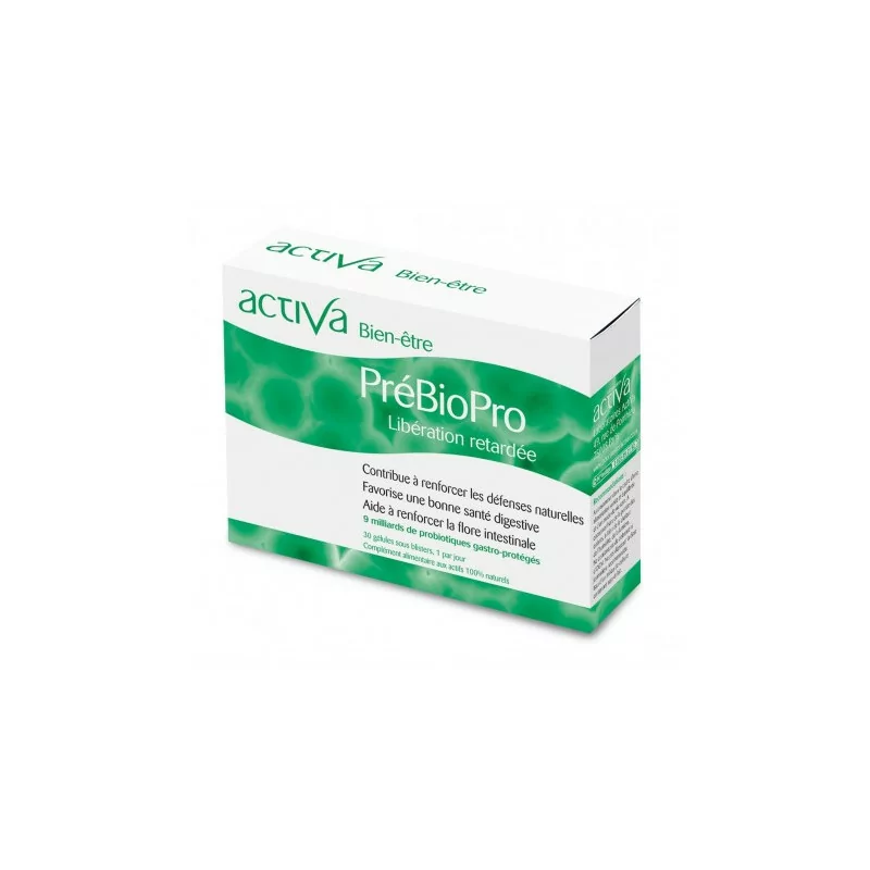 "Activa Bien-Être PréBioPro 30 gélules équilibre intestinal Parapharmelle