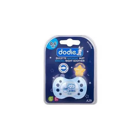 Dodie Sucette Silicone Nuit 0-6m 1