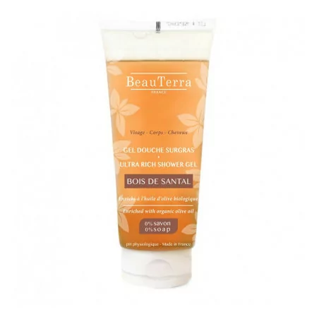 BeauTerra Gel Douche Surgras Bois Santal 200ML