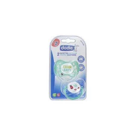 Dodie Sucette 6mois Green A91 X2