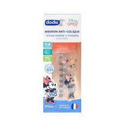 Dodie Bib Init A-col 270ml M R 0-6m Rd3v