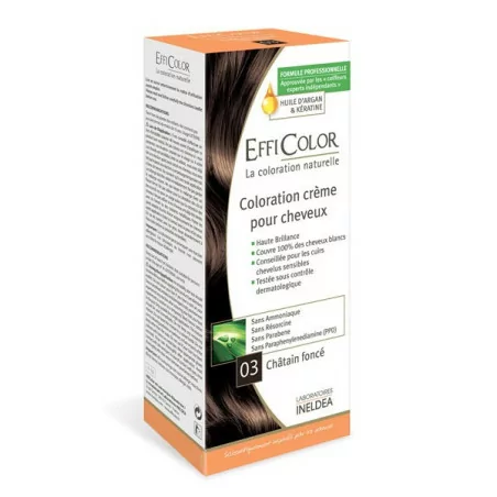 COLORATION - EFFICOLOR CRÈME CHÂTAIN FONCÉ 03