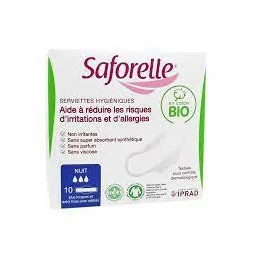 Saforelle Serviette Hygiènique Nt C.b 10