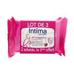Intima lingettes lot 3 X20