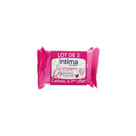 Intima lingettes lot 3 X20