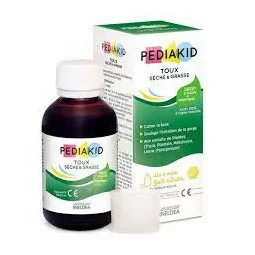 Pediakid Toux Sèche et grasse goût Citron 125ml
