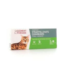 Clement-t Strantel vermifuges Chats Comprimé