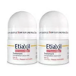 ETIAXIL DETR AISSELLES PEAU NORMAL LOT DE 2