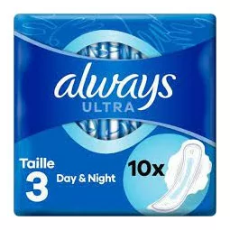 ALWAYS SERVIETTE ULTRA NUIT PAQUET 10