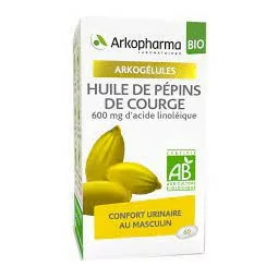 Arkogélule huile de pépins de courge Bio 60 gélules