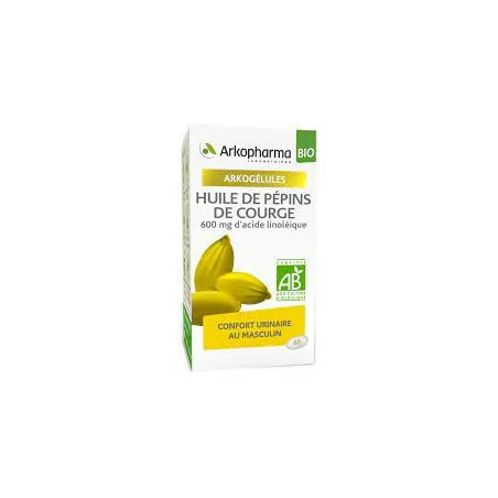 Arkogélule huile de pépins de courge Bio 60 gélules