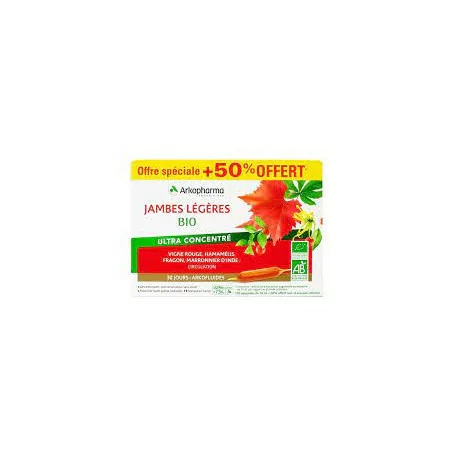 Arkofluide Jambes Légère Offre Spéciale 30 Ampoules