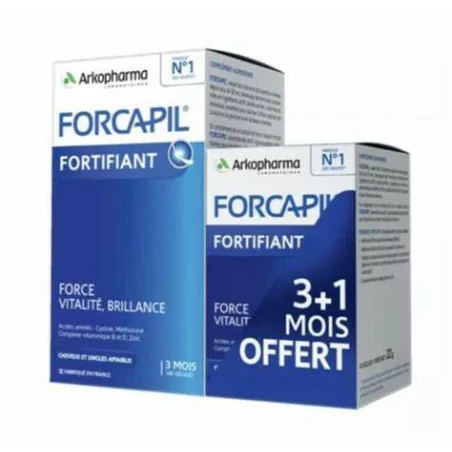 Forcapil Croissance Vital Cheveux Ongles 180+6 gélules
